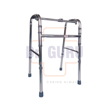 Dr. GURU ULTRA 913L Lightweight Height Adjustable Folding Walker Ideal for Senior Citizen, Old Elder People, Handicap &Patients - ULTRA 913L (Reciprocal Walker)