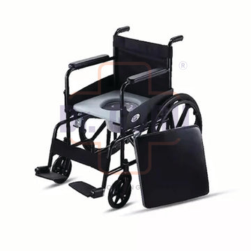 Dr. GURU TIGOR 609 | Indian Commode Wheelchair | Make in India | Wheelchair with Commode facility | Full seat lift up | Mag Wheel