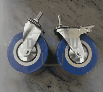 DR. GURU COMMODE CHAIR HEAVY DUTY PVC CASTER WHEEL | 5 INCH WITH BREAK LOCK