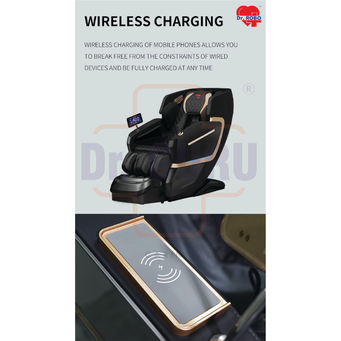 Dr. ROBO XLMC082 | Premium Sophisticated Body Massage Chair | Wireless Charging point | Bluetooth music | Zero Gravity Mode | Experience Heaven