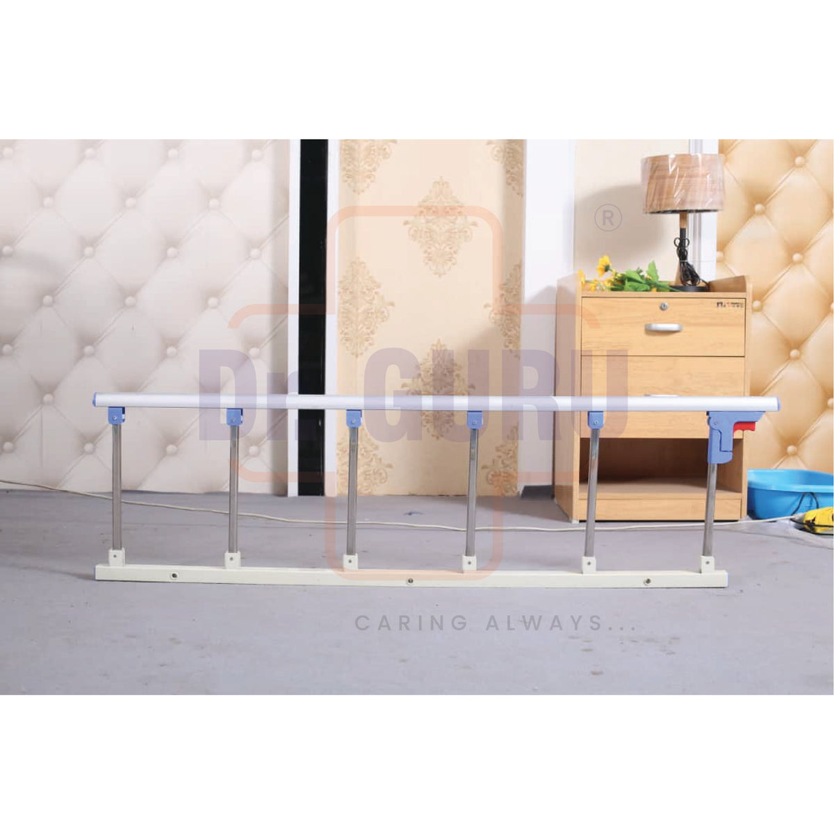 Doctor Railing Aluminium Side Guard Railing | 6 Gears | Heavy Grade | Hospital Bed Sp