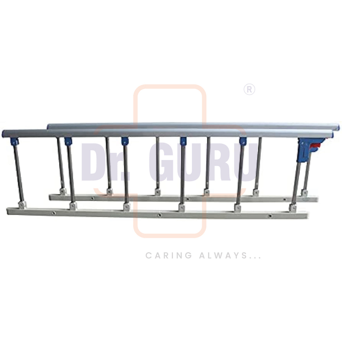 Doctor Railing Aluminium Side Guard Railing | 6 Gears | Heavy Grade | Hospital Bed Sp