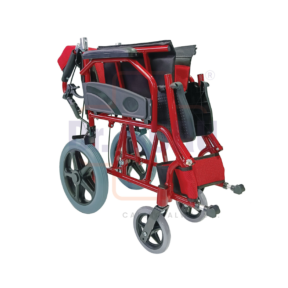 Dr. GURU AURA 5 Ultra Lightweight Aluminium Wheelchair | Flip up leg rest | Foldable backrest | Aluminium frame | RUST FREE