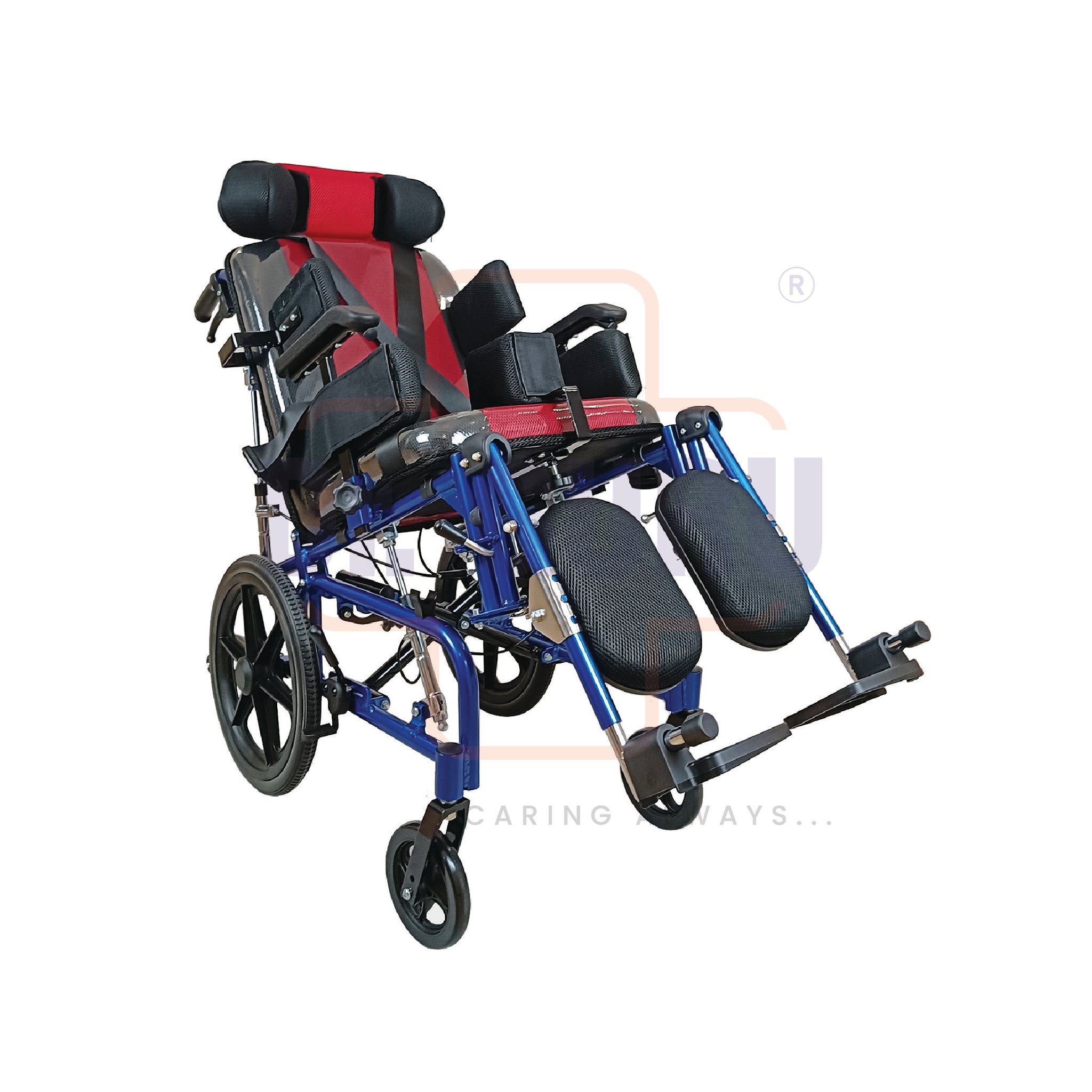 Dr. GURU CP-Child 958L-36 | Cerebral Palsy Wheelchair for Children with Multi-functional - Adjustable Armrest | Tilt Recline Function | Ultra Lightweight Aluminium Alloy Frame