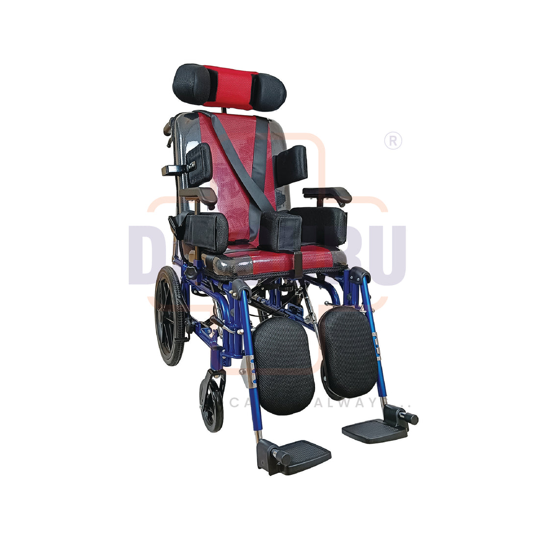 Dr. GURU CP-Child 958L-36 | Cerebral Palsy Wheelchair for Children with Multi-functional - Adjustable Armrest | Tilt Recline Function | Ultra Lightweight Aluminium Alloy Frame