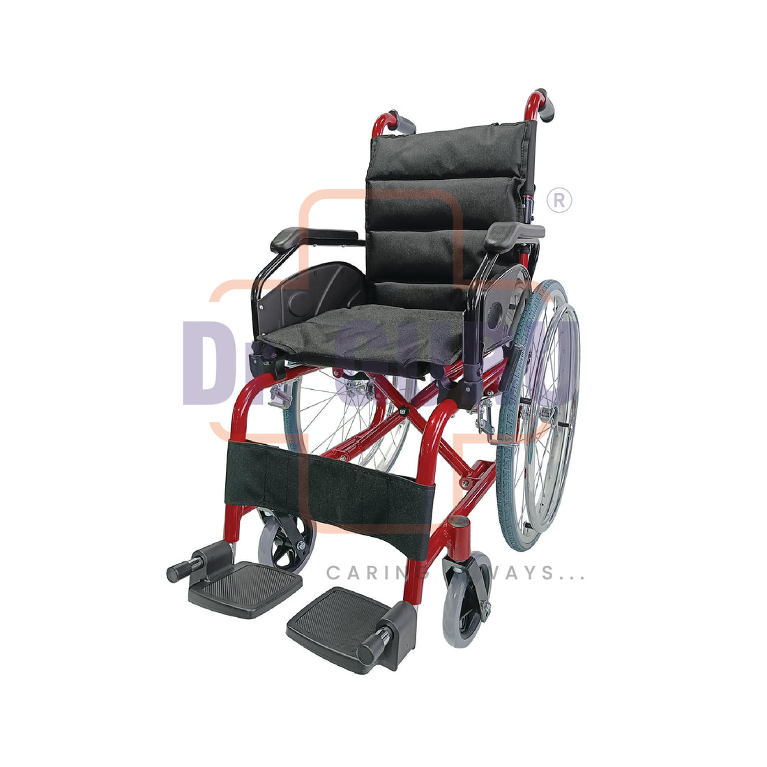 Dr. GURU NANO 907L-36 Junior Premium Foldable Aluminium Wheelchair for Children, light weight wheelchair, with soft cushion seat for comfort.