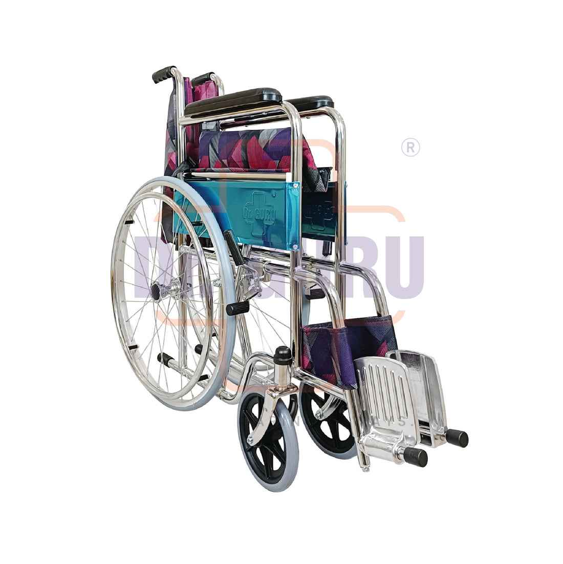 Dr. GURU NANO 809-35 Lightweight Durable Kid Wheelchair | Lightweight Portable Wheelchair | Folding Pediatric Wheelchair | Small Door Accessable Wheelchair | Passenger Lift Wheelchair